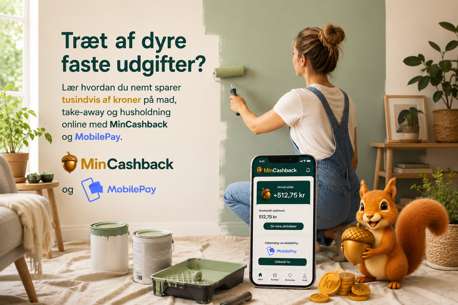Gør det selv boligforbedring og havearbejde på budget med møbler og værktøj købt online med cashback.